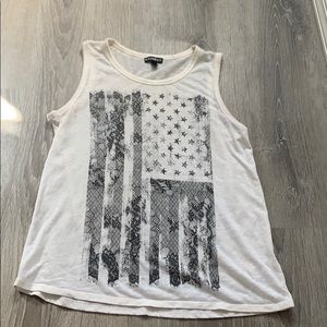 Express white tank top